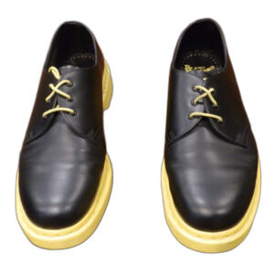 Dr. Martens AirWair The Original Shoes Black Yellow Men's Size 10 Women's 11